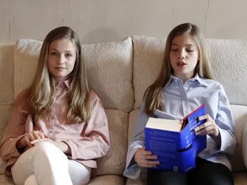 La princesa Leonor y la infanta Sofía La princesa Leonor y la infanta Sofía