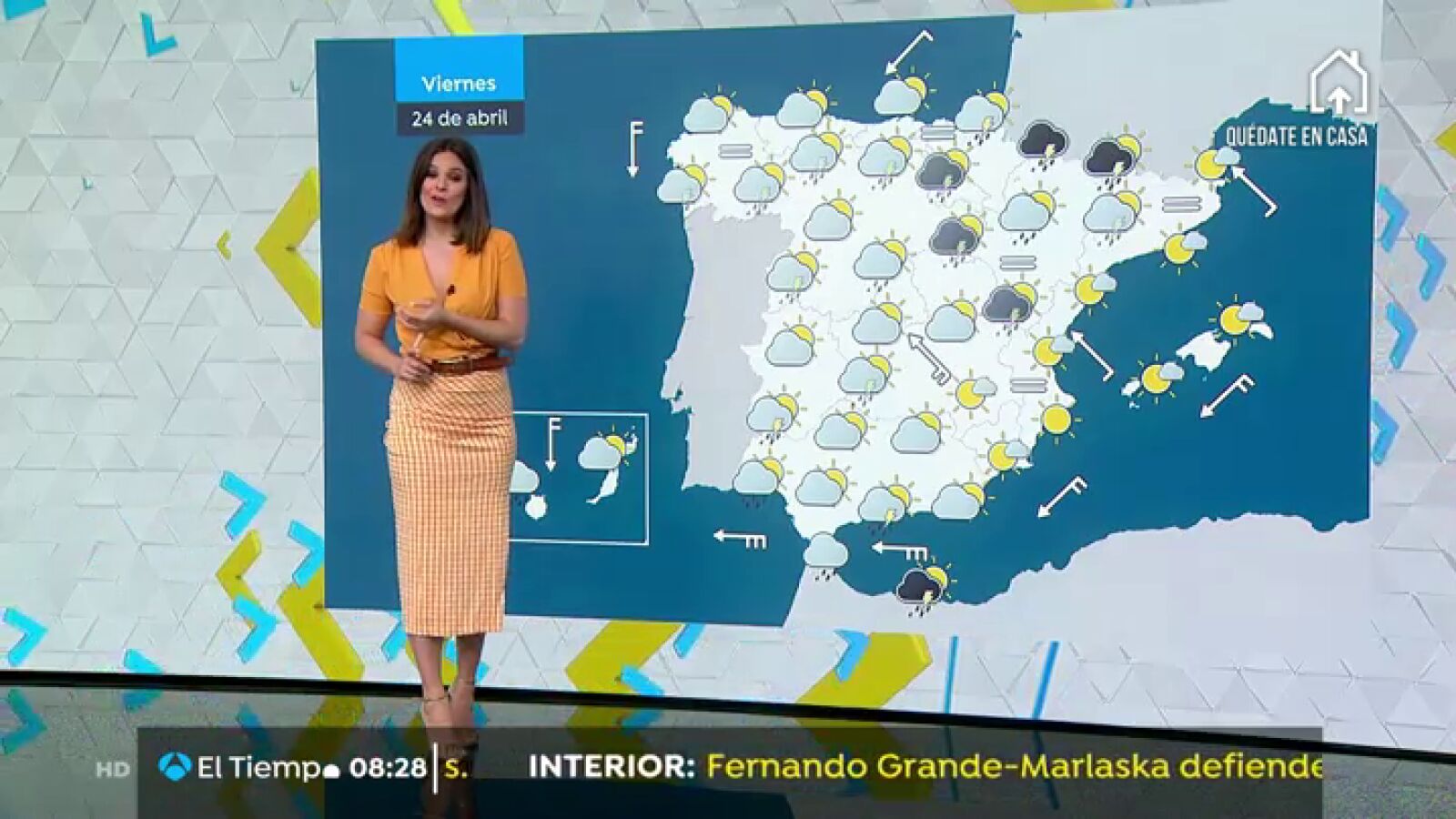 Jornada de lluvias fuertes en el extremo norte con ascenso de temperaturas en el centro de la Península