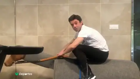 El exigente entrenamiento de Diego Sarabia, jinete de carreras, durante su confinamiento: "Es muchísimo más duro que correr diez kilómetros" El exigente entrenamiento de Diego Sarabia, jinete de carreras, durante su confinamiento: "Es muchísimo más duro que correr diez kilómetros"