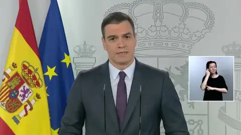 Pedro Sánchez en rueda de prensa Pedro Sánchez en rueda de prensa