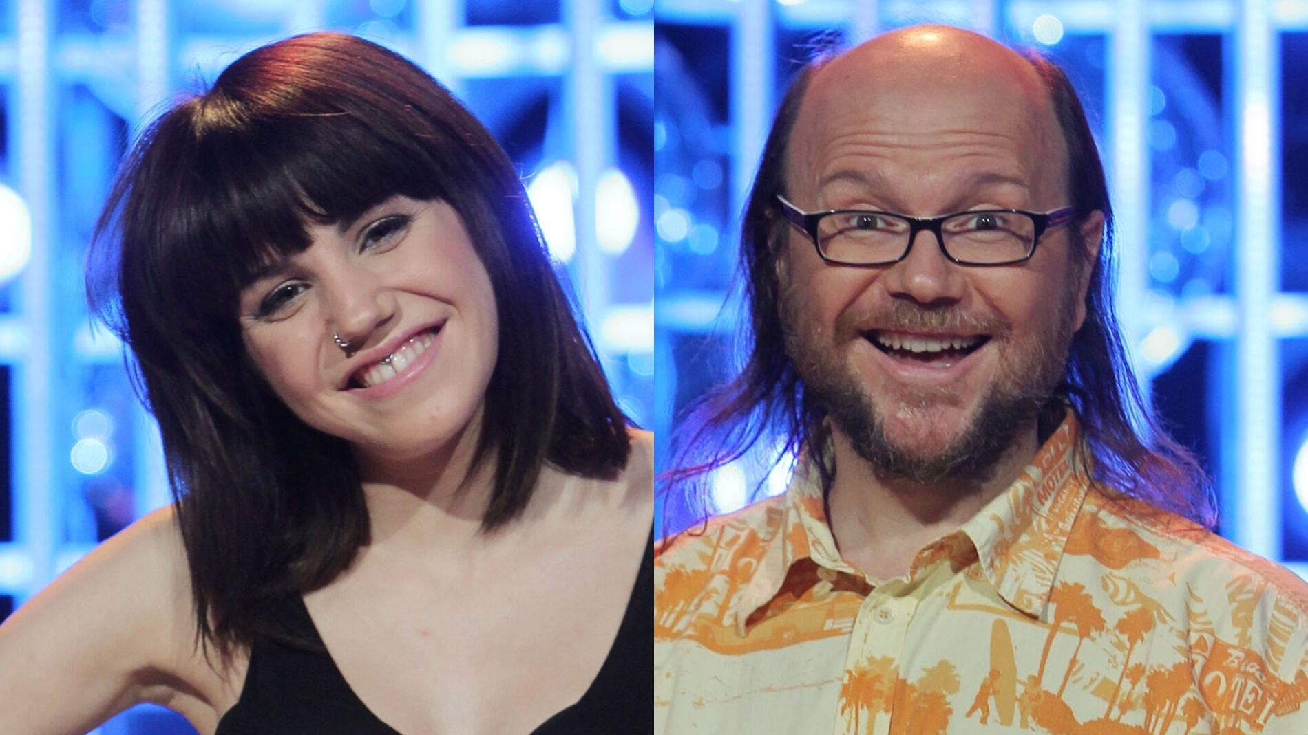 Angy Fern&aacute;ndez y Santiago Segura