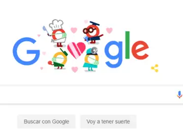 Doodle de Google por el coronavirus Doodle de Google por el coronavirus