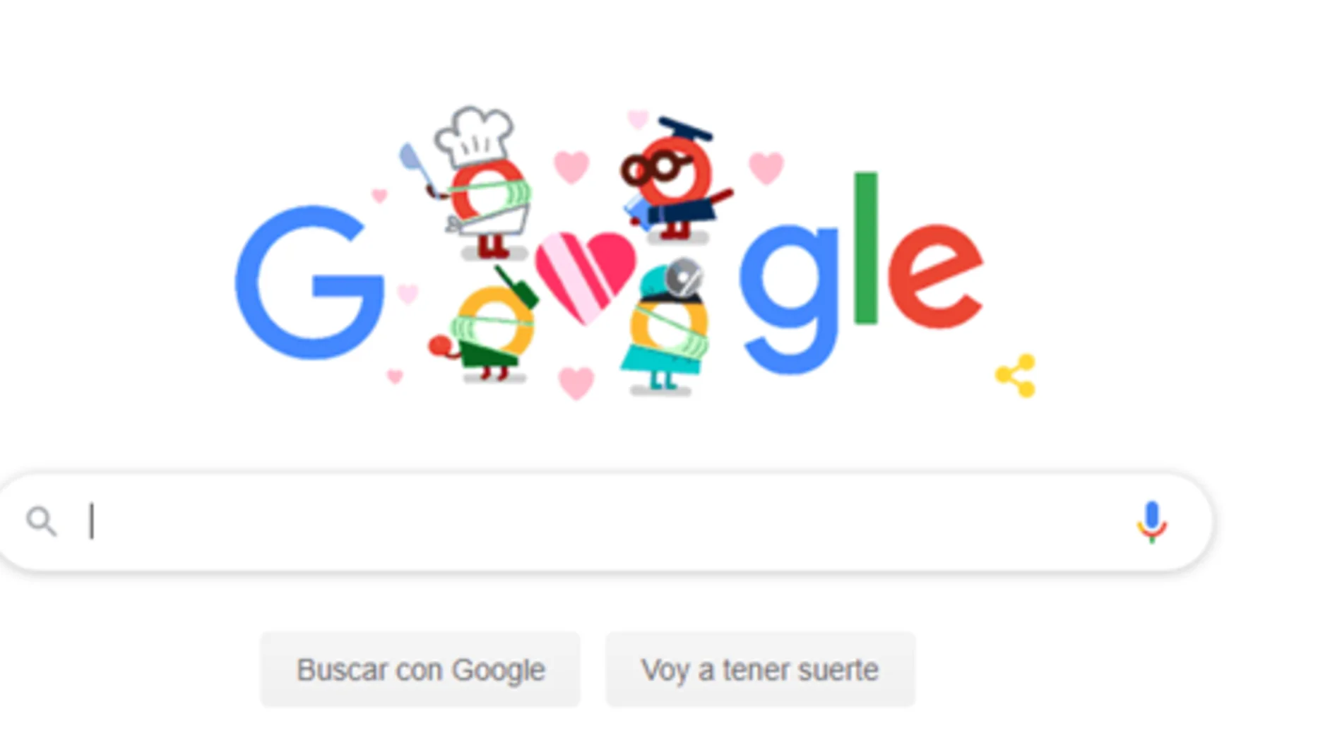 Doodle de Google por el coronavirus Doodle de Google por el coronavirus
