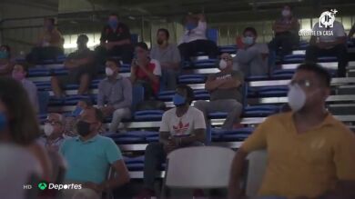 Control de temperatura, mascarillas y público en la primera velada de boxeo desde la crisis del coronavirus