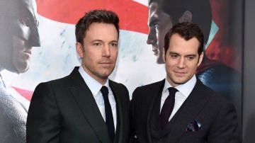Ben Affleck y Henry Cavill tras 'Batman v Superman'