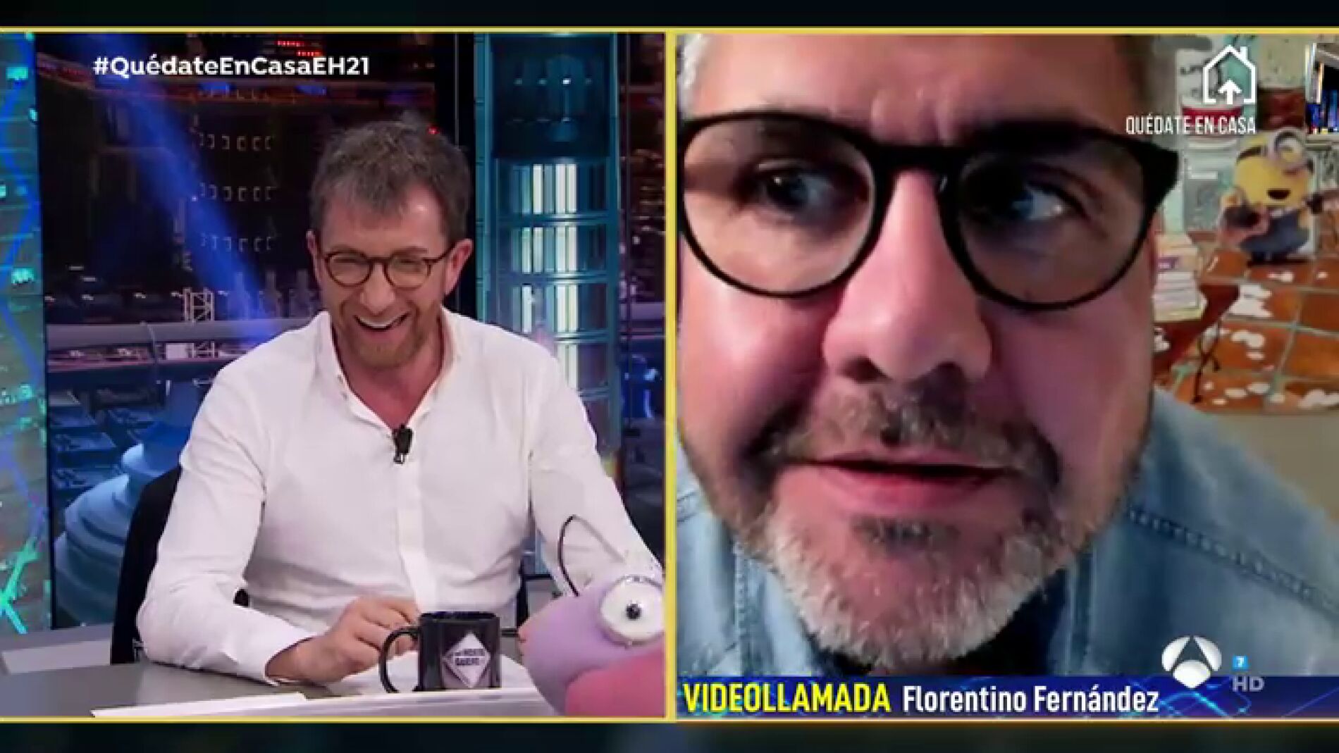 Florentino Fern&aacute;ndez, 'avergonzado' tras mostrar su look durante la videollamada en 'El Hormiguero 3.0': "Estas cosas no son necesarias mostrarlas"