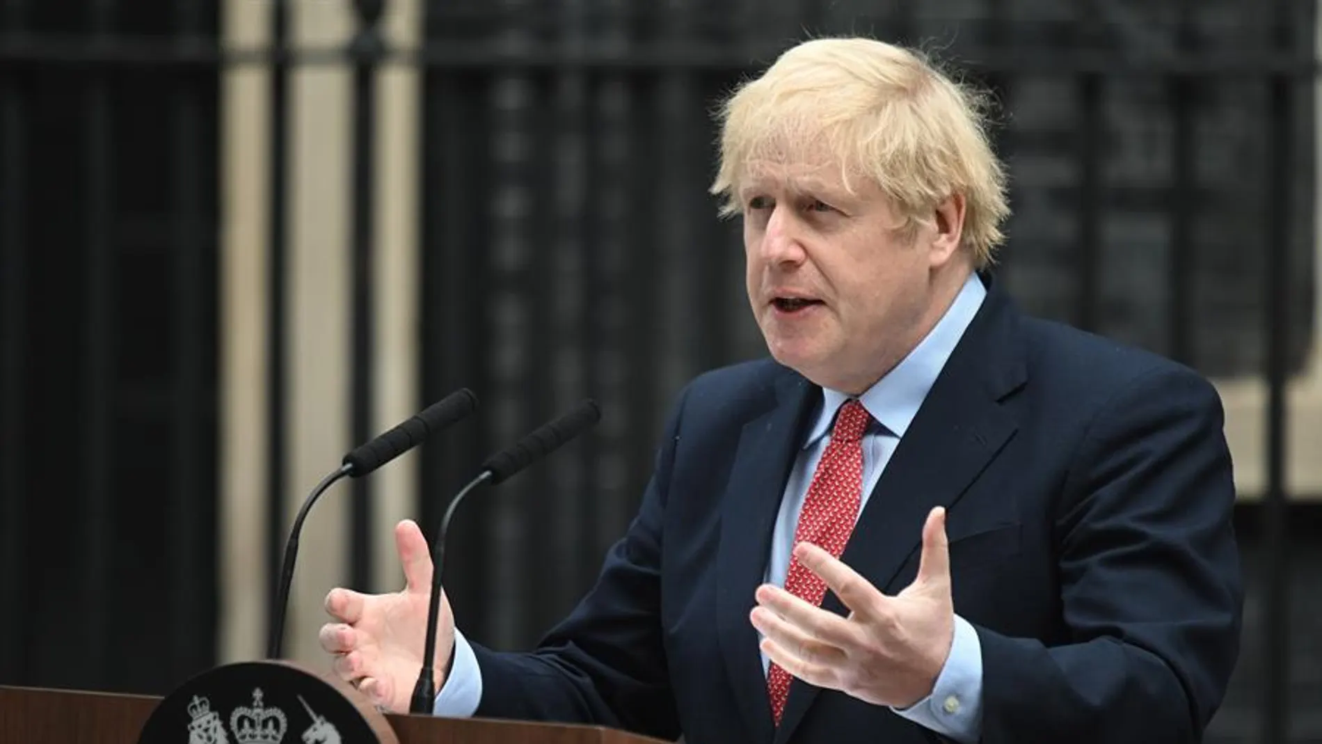 El primer ministro británico, Boris Johnson, en su reaparición El primer ministro británico, Boris Johnson, en su reaparición