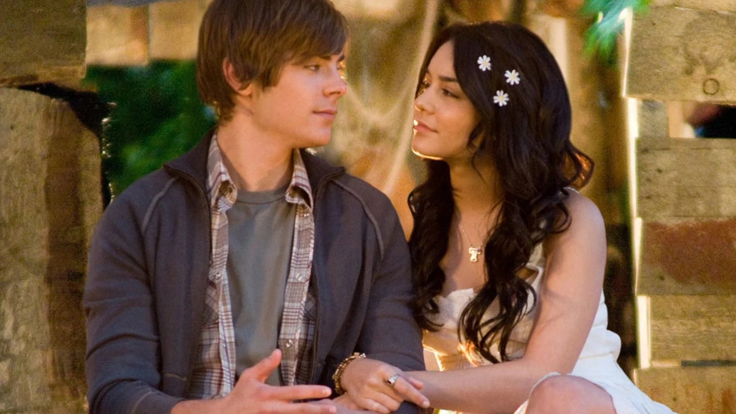 Zac Efron y Vanessa Hudgens en 'High School Musical'