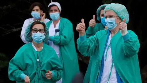 Personal sanitario del Hospital del Meixueiro en Vigo Personal sanitario del Hospital del Meixueiro en Vigo