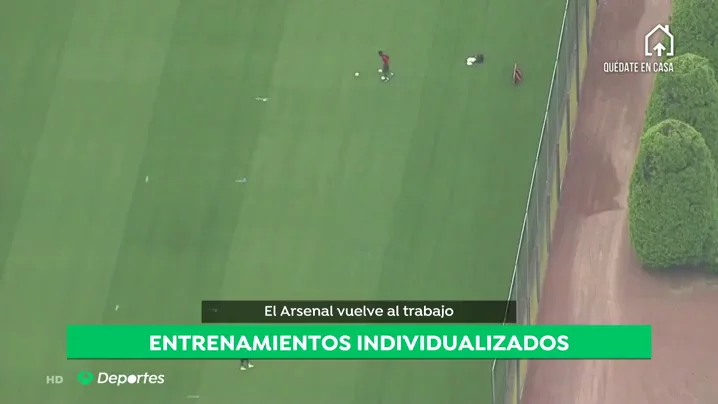 El Arsenal, primer equipo de la Premier League en regresar a los entrenamientos