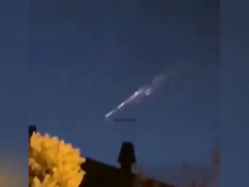 Un meteorito es avistado en Galicia cruzando el cielo como una bola de fuego 