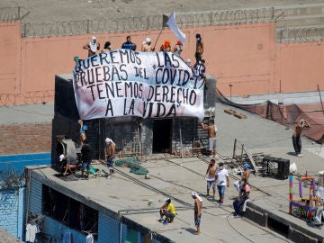 Motín en una prisión de Lima durante el coronavirus