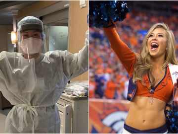 Gabriela Windey, de 'cheerleader' de los Broncos a enfermera contra el coronavirus