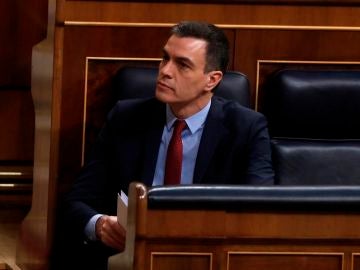 Imagen de archivo del presidente del Gobierno, Pedro Sánchez, en el COngreso de los DIputados. 