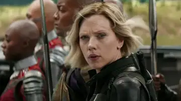 Scarlett Johansson como Viuda Negra en Marvel