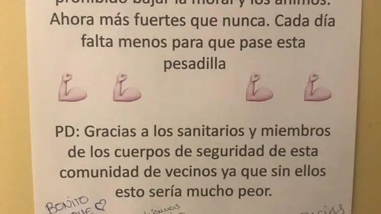 El mensaje de los vecinos