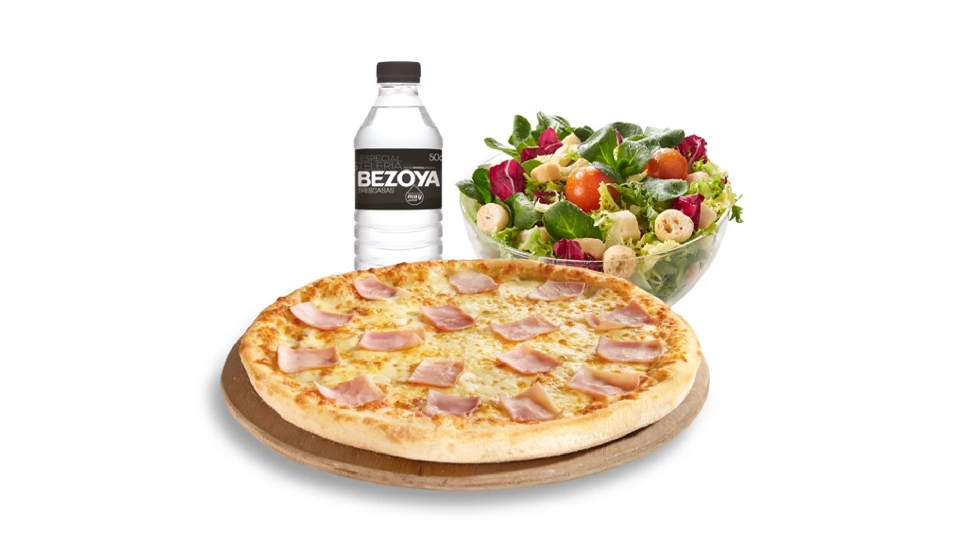 Uno de los menús escolares de Telepizza para niños con bajos recursos Uno de los menús escolares de Telepizza para niños con bajos recursos