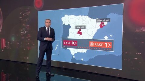 Madrid y Barcelona: principales focos de actividad... principales focos de coronavirus