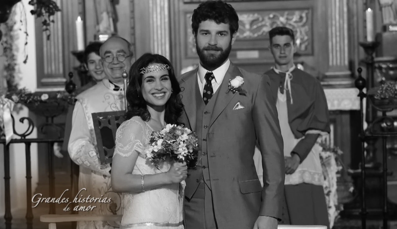 Inés y Bosco se dan el ‘sí, quiero’ en una boda llena de emoción y lágrimas.