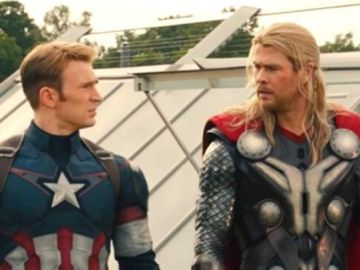 Chris Evans y Chris Hemsworth como Capitán América y Thor