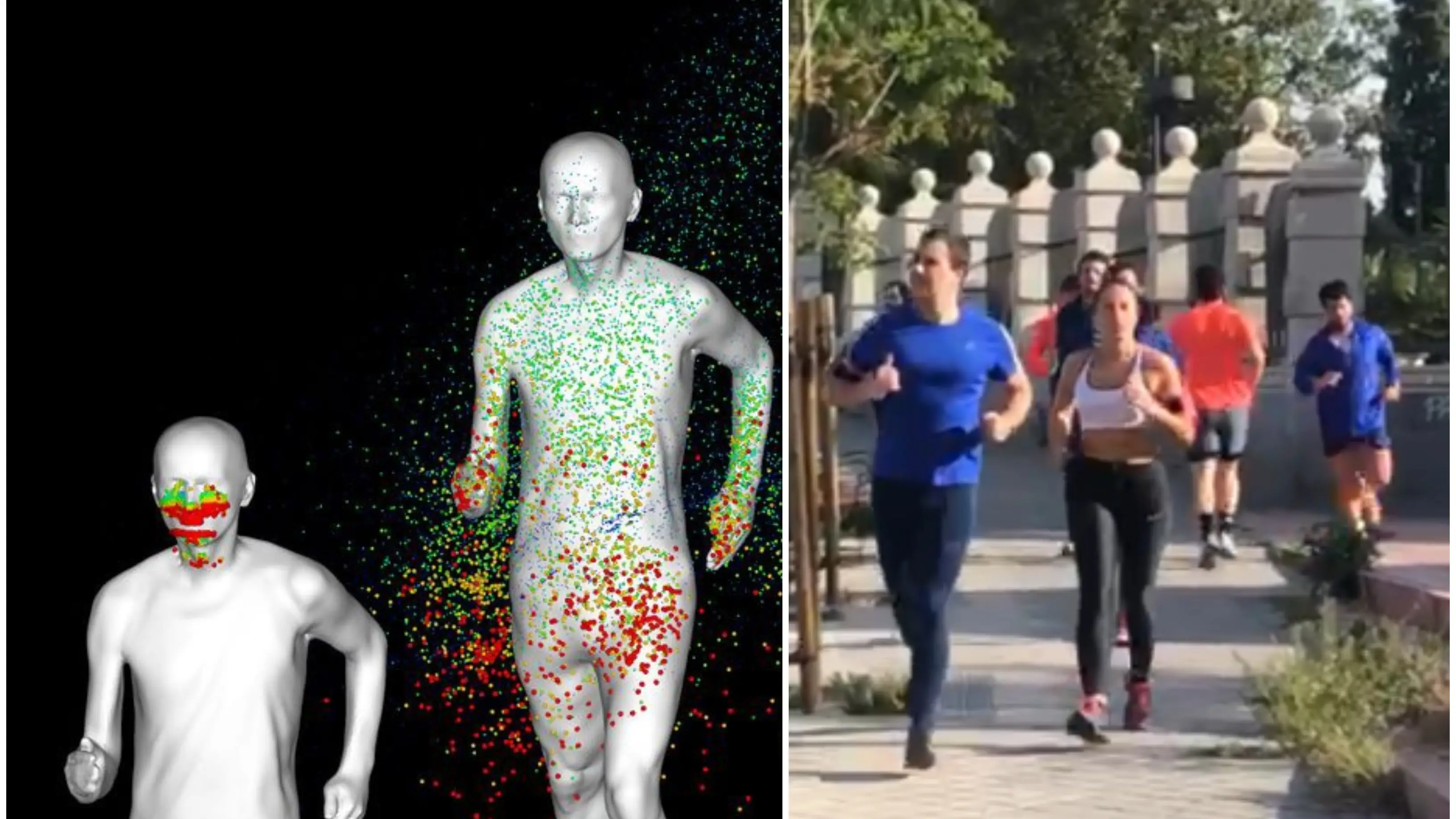 Los expertos alertan del riesgo de contagio entre 'runners' y recomiendan una distancia de 10 metros ante el coronavirus