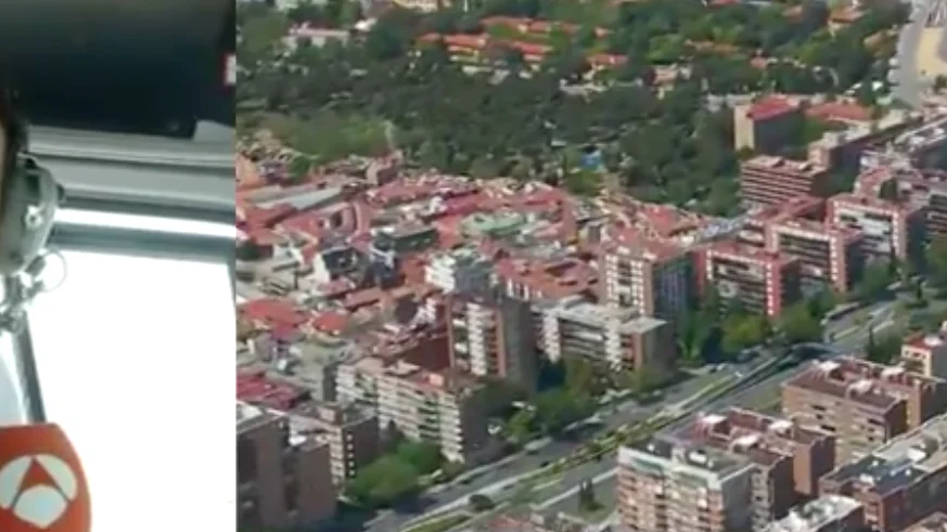 Antena 3 Noticias graba desde el aire la ciudad de Madrid Antena 3 Noticias graba desde el aire la ciudad de Madrid