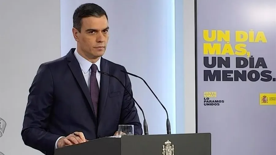 Pedro Sánchez en rueda de prensa tras reunirse con el comité técnico del coronavirus Pedro Sánchez en rueda de prensa tras reunirse con el comité técnico del coronavirus