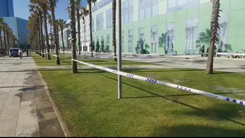 Precintan los jardines de la Barceloneta para evitar aglomeraciones de deportistas por coronavirus Coronavirus