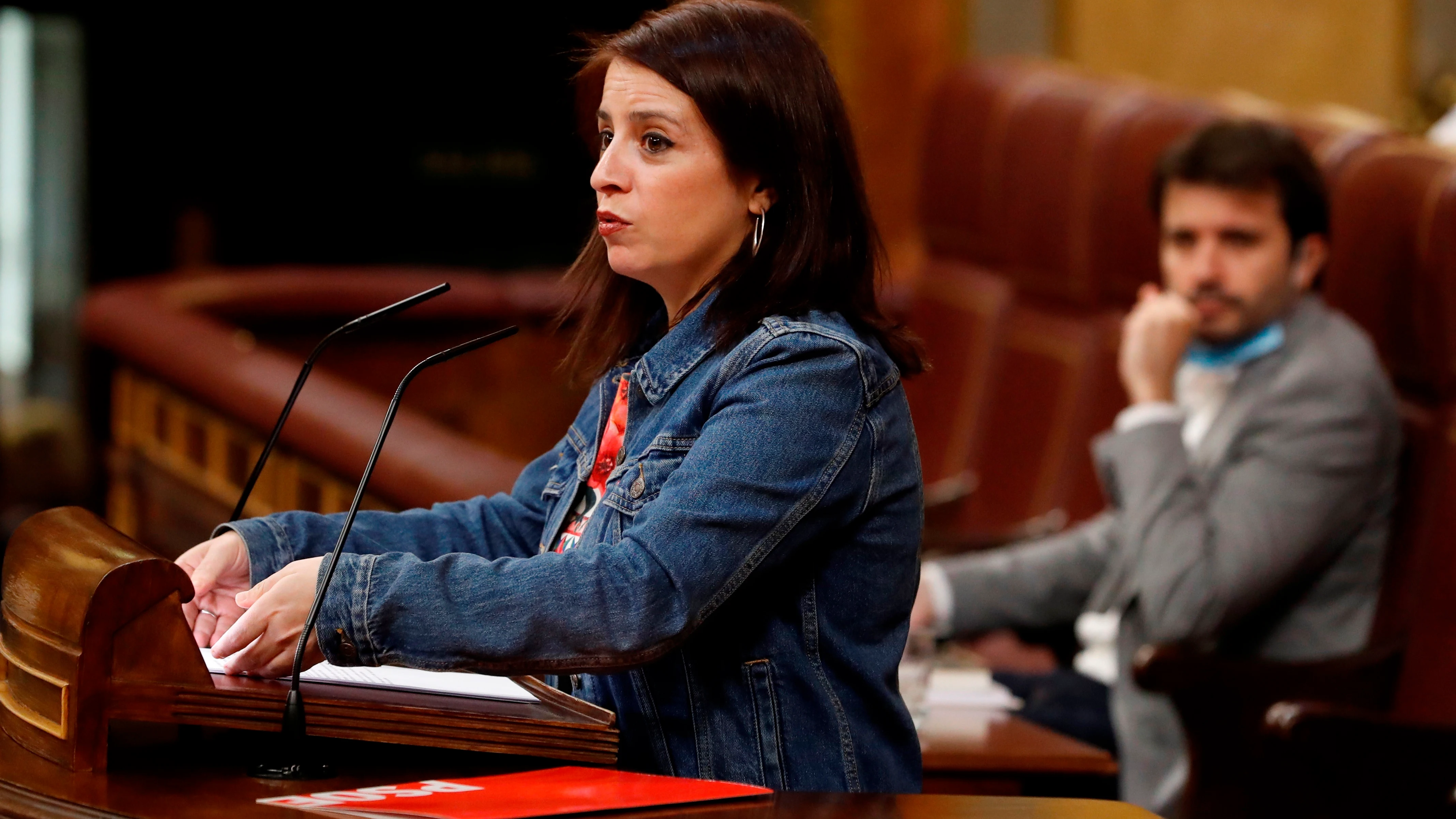 La portavoz del PSOE, Adriana Lastra