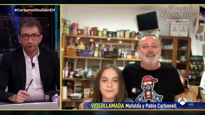 Mafalda Carbonell se sincera delante de su padre sobre lo que echa de menos el colegio