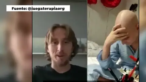 La felicitación de Luka Modric a Raúl La felicitación de Luka Modric a Raúl
