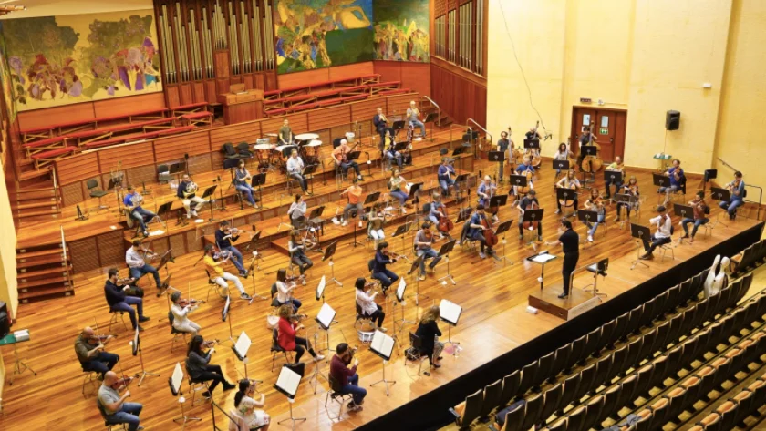 La Orquesta Sinfónica de Euskadi vuelve a los ensayos con medidas para protegerse del coronavirus La Orquesta Sinfónica de Euskadi vuelve a los ensayos con medidas para protegerse del coronavirus