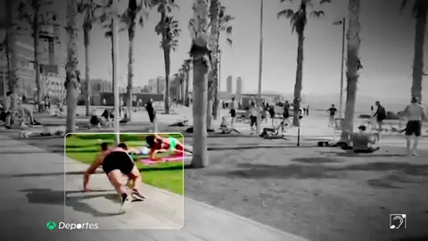Álex Clavería, el entrenador personal que causó sensación en la Barceloneta Álex Clavería, el entrenador personal que causó sensación en la Barceloneta