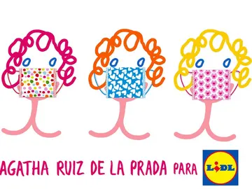 Mascarillas Lidl - Agatha Ruiz de la Prada Mascarillas Lidl - Agatha Ruiz de la Prada