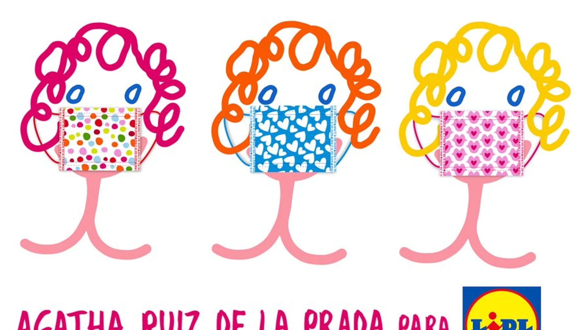 Mascarillas Lidl - Agatha Ruiz de la Prada Mascarillas Lidl - Agatha Ruiz de la Prada