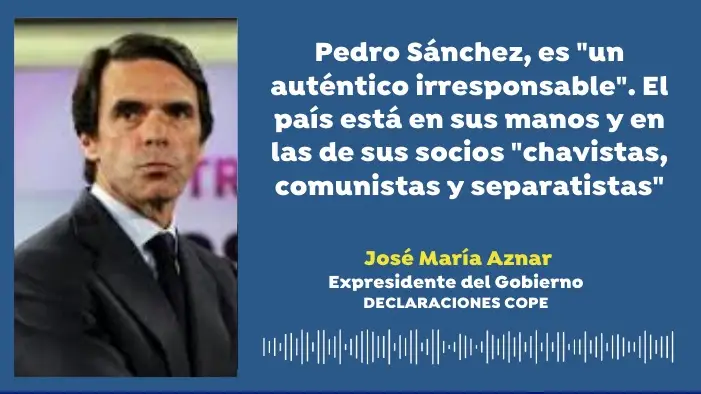 José María Aznar, FAES y expresidente, alerta sobre el pacto para derogar la reforma laboral Aznar considera "extremadamente peligroso" pactar con los "herederos de ETA" y gobernar con separatistas, chavistas y comunistas
