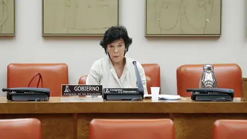 La ministra de Educación, Isabel Celaá, comparece ante la comisión. La ministra de Educación, Isabel Celaá, comparece ante la comisión.