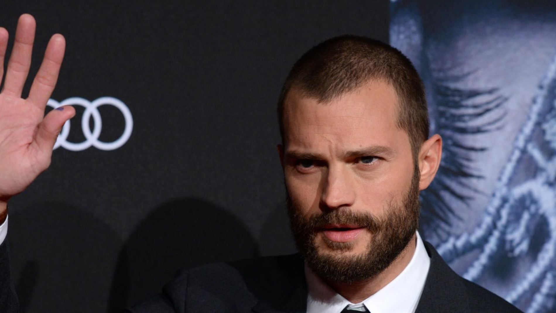 Jamie Dornan en la premiere de 'Cincuenta sombras'