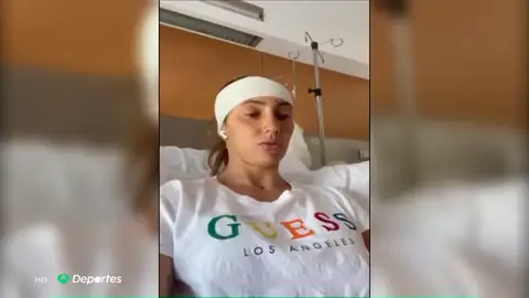 Virginia Torrecilla, operada de un tumor en la cabeza Virginia Torrecilla, operada de un tumor en la cabeza