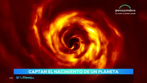 Nacimiento de un planeta. estrella