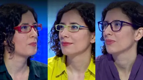 Las gafas de Gema en 'Pasapalabra' Las gafas de Gema en 'Pasapalabra'