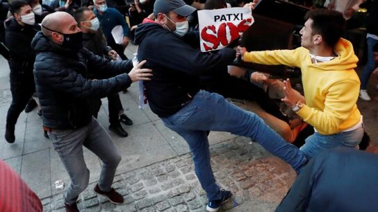 Incidentes en Pamplona durante una concentraci&oacute;n en apoyo a un preso de ETA 