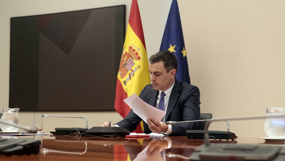 Pedro Sánchez, durante la undécima reunión con los presidentes autonómicos