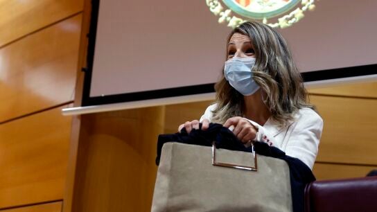 La ministra de Trabajo y Econom&iacute;a Social, Yolanda D&iacute;az