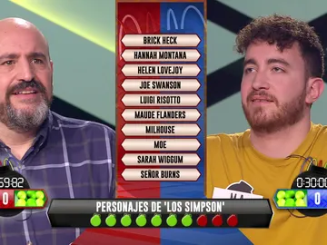 Solo apto para fans: los personajes de 'Los Simpsons' retan a Óscar y M. A. Solo apto para fans: los personajes de 'Los Simpsons' retan a Óscar y M. A.