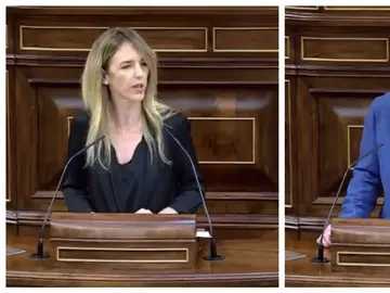 Cayetana Álvarez de Toledo y Pablo Iglesias en el Congreso Cayetana Álvarez de Toledo y Pablo Iglesias en el Congreso