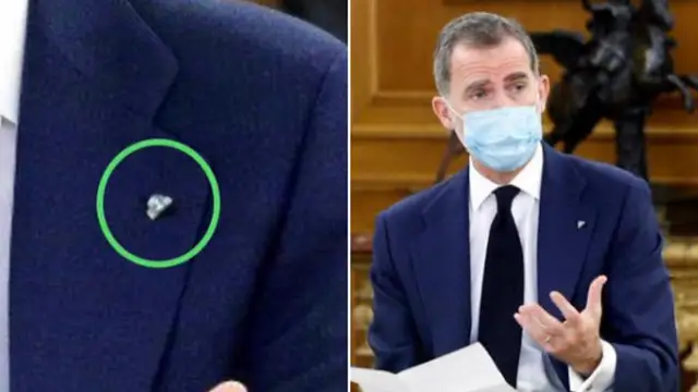 La confusión con un pin en la solapa del rey ¿Tricornio u orden de Carlos III?