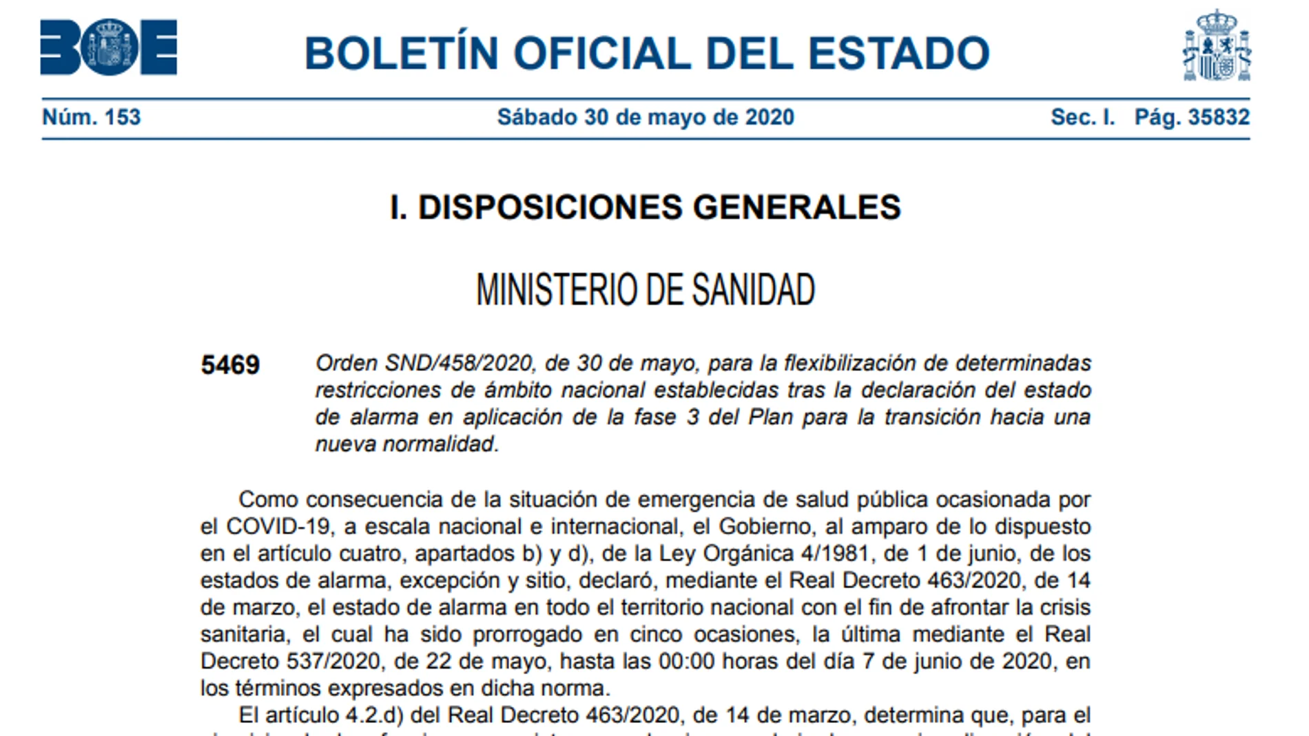 BOE sábado 30 de mayo de 2020 BOE sábado 30 de mayo de 2020