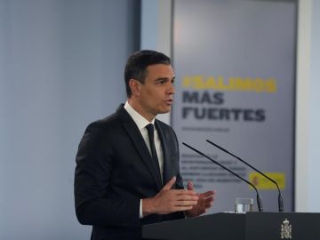 Pedro Sánchez en rueda de prensa