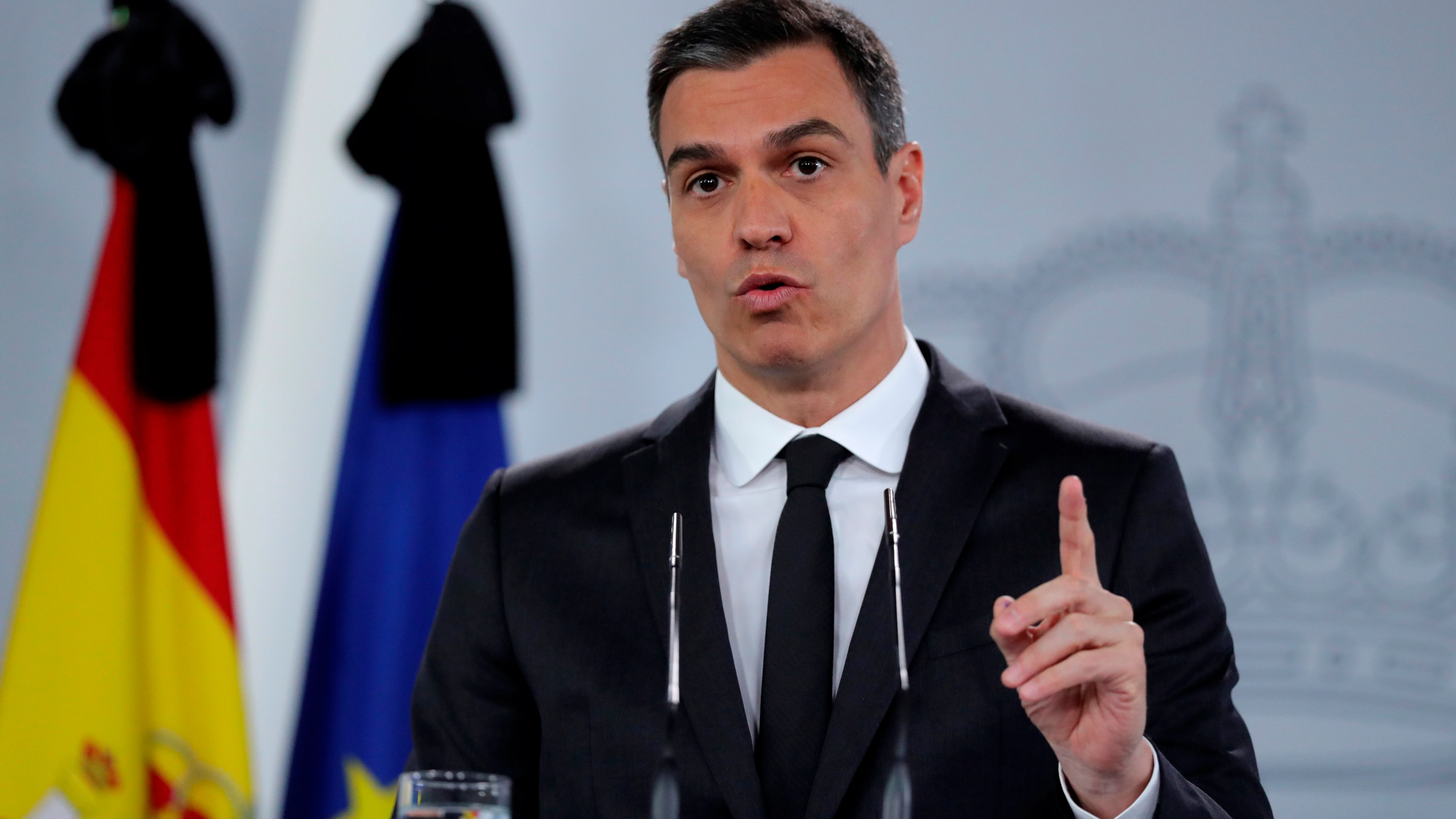 Pedro Sánchez en rueda de prensa Pedro Sánchez en rueda de prensa